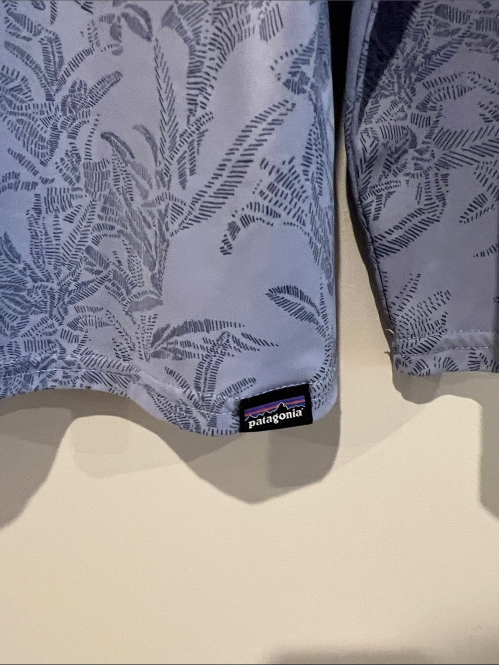 Patagonia Lilac Printed Hooded Long Sleeve Top - Picture 2 of 5